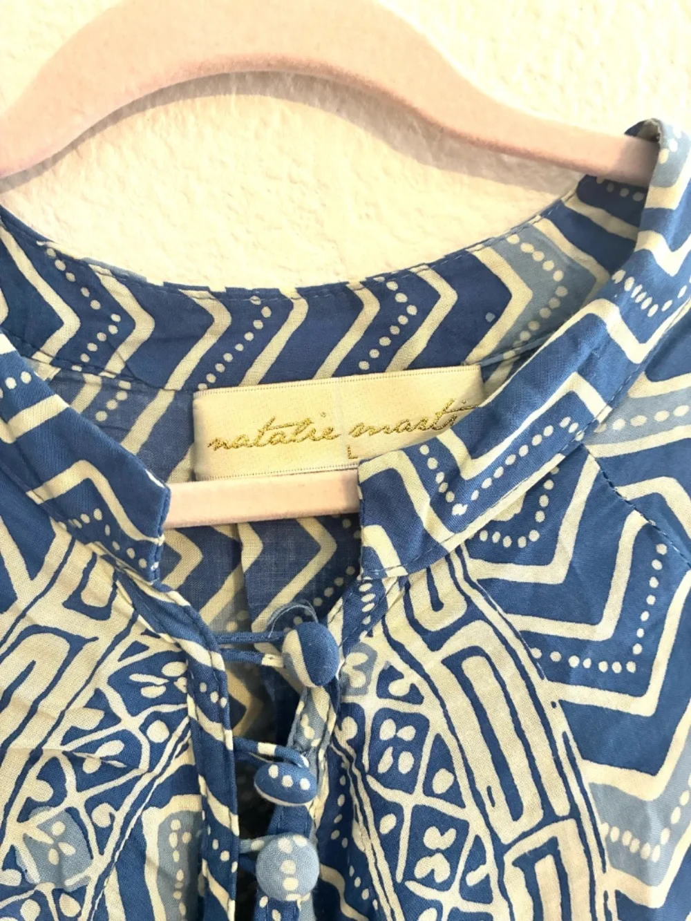 Natalie Martin Kids Blue Boho Dress | Kids Large
